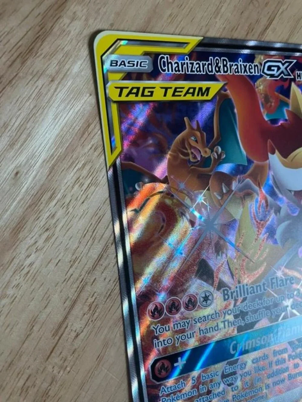 Pokémon Charizard & Braixen GX SM230 Jumbo Oversized Holo Promo Card